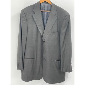 Ermenegildo Zegna Blazer Wool‎ Men's 48 Gray 3 Button Sports Coat Suit